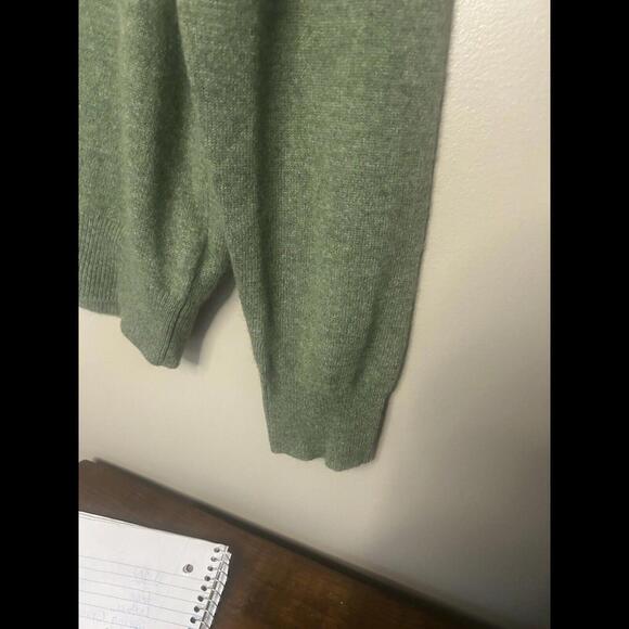 NWT Christian Lacroix 100% 2-Ply Cashmere Sweater Mens Large Green Holiday - Picture 9 of 9